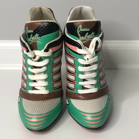 Christian Louboutin Boltina Kid Leather Jazz Heels - Picture 3 of 16